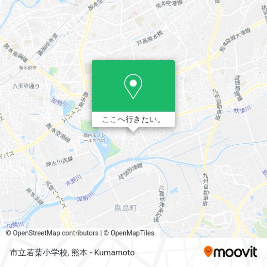 市立若葉小学校地図