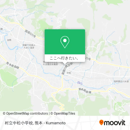 村立中松小学校地図