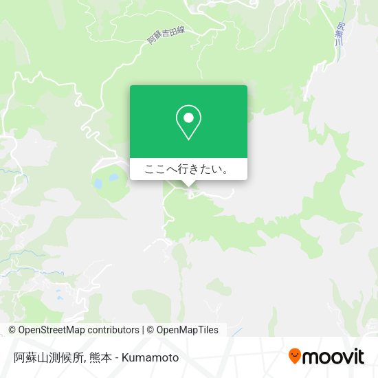 阿蘇山測候所地図