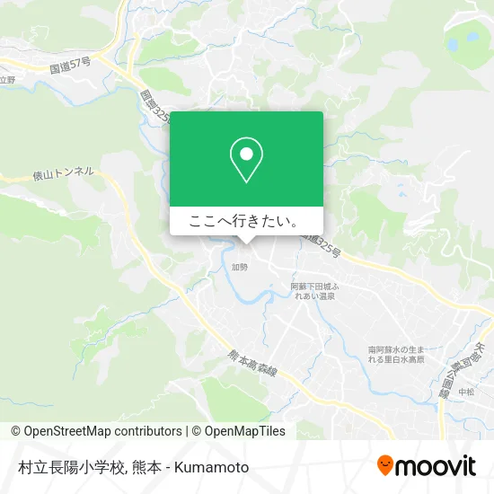 村立長陽小学校地図