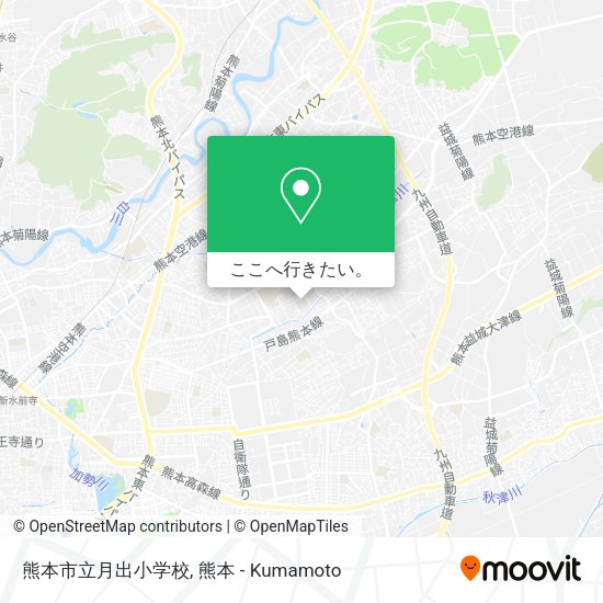 熊本市立月出小学校地図