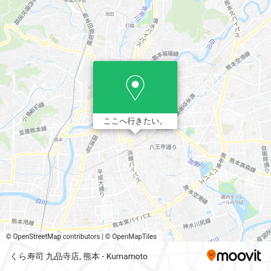 くら寿司 九品寺店地図