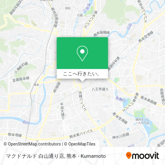 マクドナルド 白山通り店地図