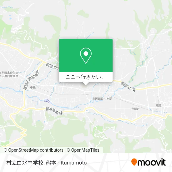 村立白水中学校地図