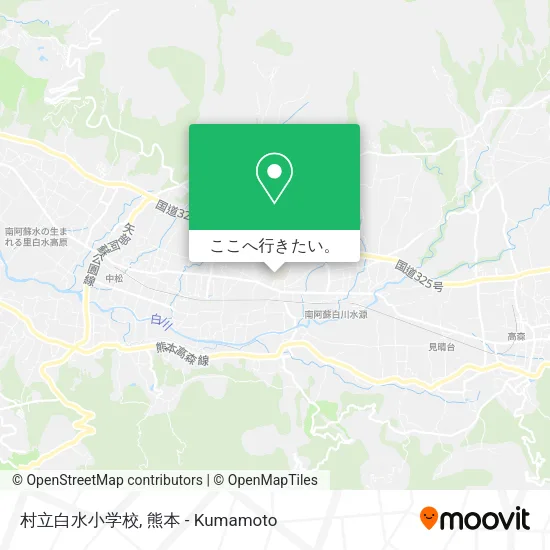 村立白水小学校地図