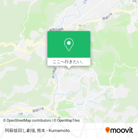 阿蘇猿回し劇場地図