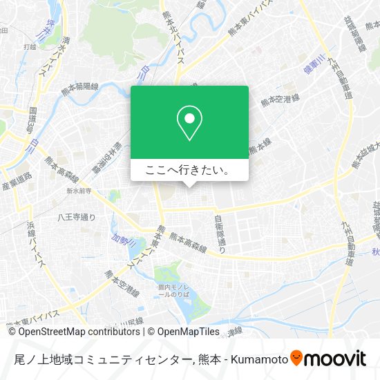 尾ノ上地域コミュニティセンター地図