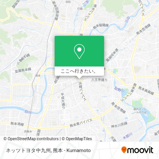 ネッツトヨタ中九州地図