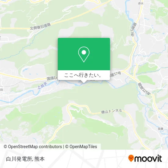 白川発電所地図