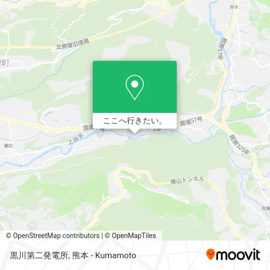 黒川第二発電所地図
