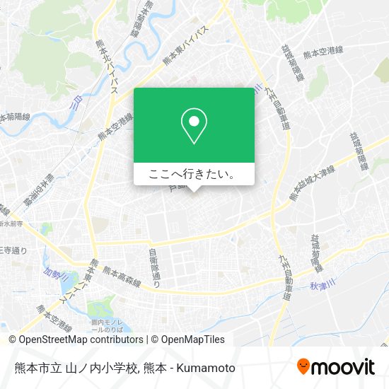 熊本市立 山ノ内小学校地図