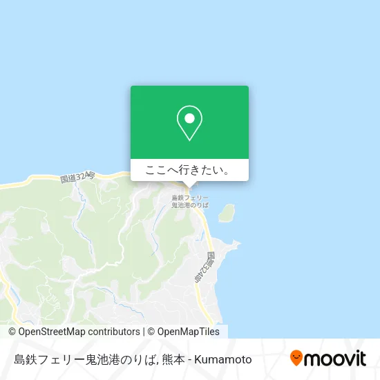 島鉄フェリー鬼池港のりば地図
