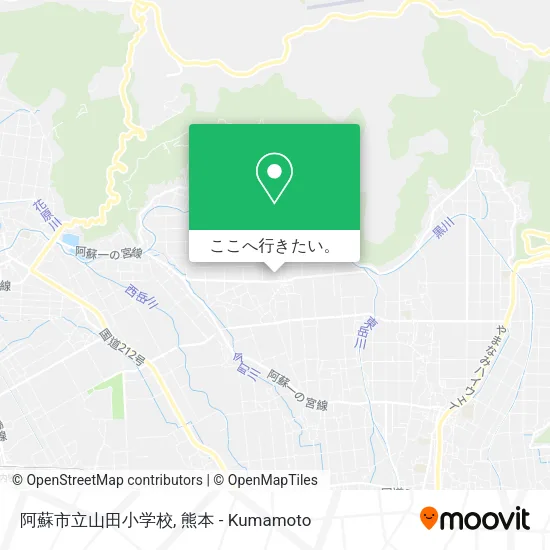 阿蘇市立山田小学校地図