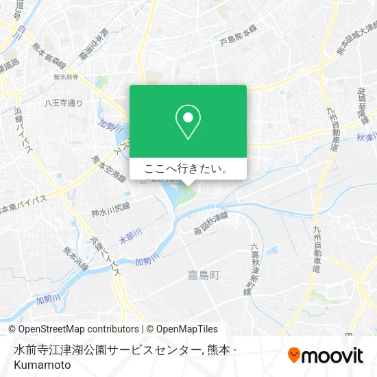 水前寺江津湖公園サービスセンター地図