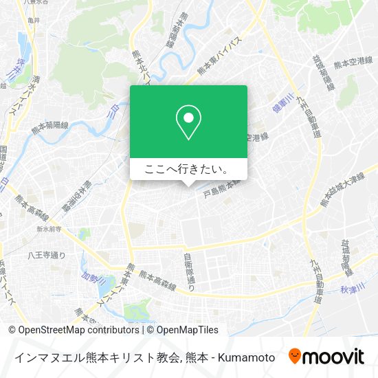 インマヌエル熊本キリスト教会地図