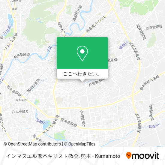インマヌエル熊本キリスト教会地図