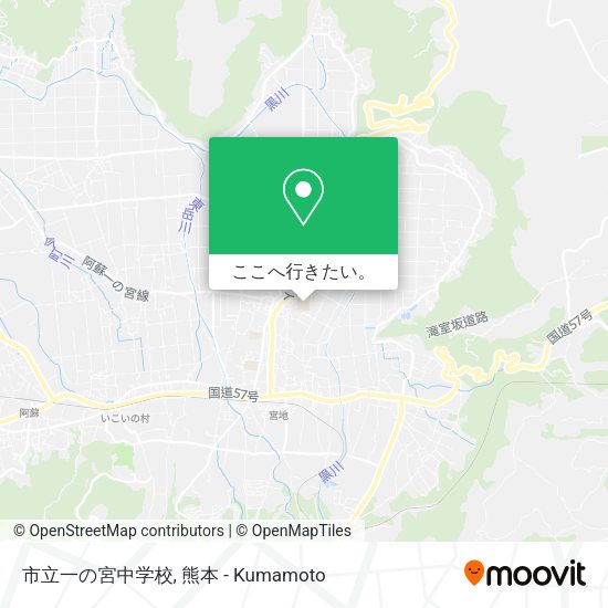 市立一の宮中学校地図