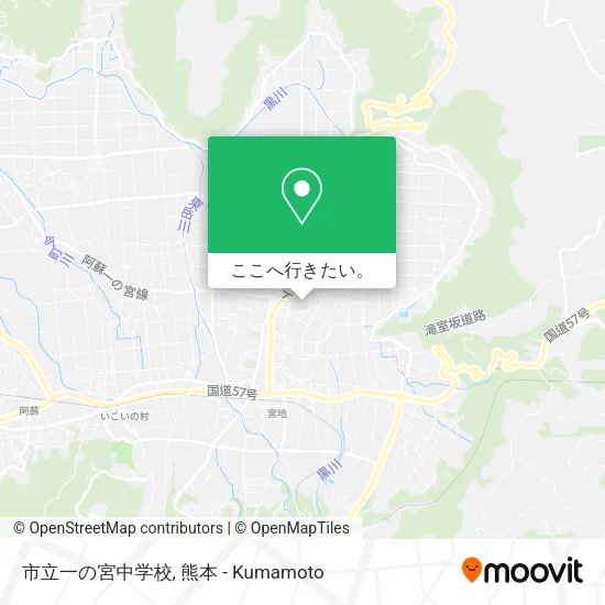 市立一の宮中学校地図
