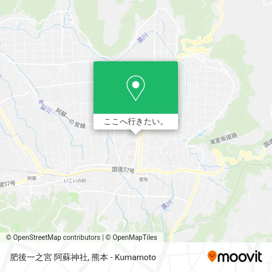 肥後一之宮 阿蘇神社地図