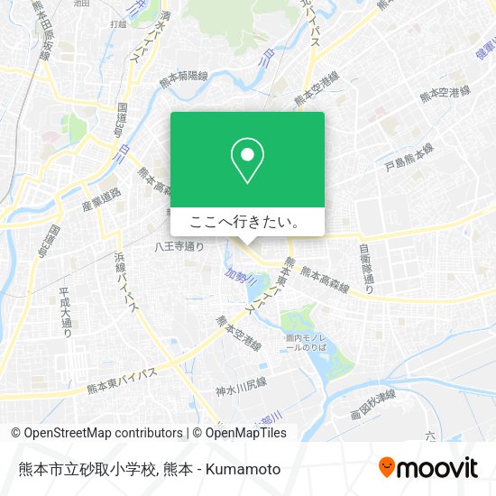 熊本市立砂取小学校地図