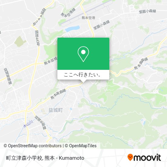 町立津森小学校地図