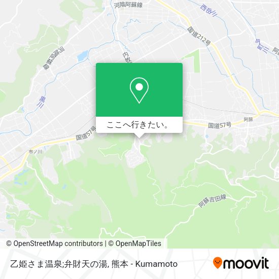 乙姫さま温泉;弁財天の湯地図