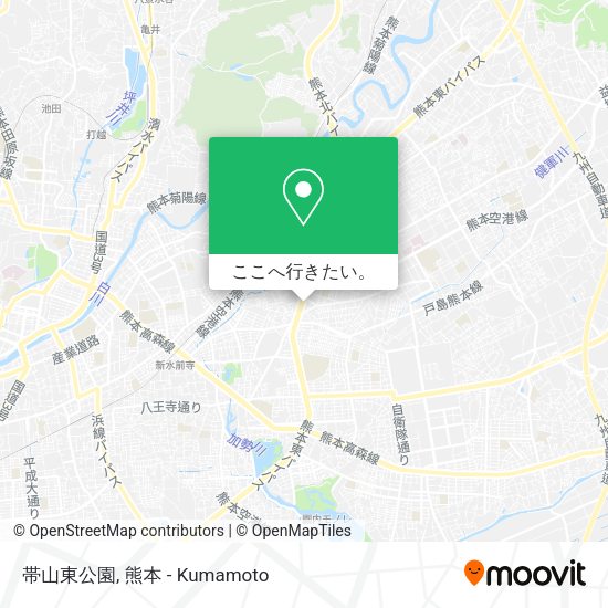 帯山東公園地図
