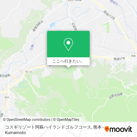 コスギリゾート阿蘇ハイランドゴルフコース地図