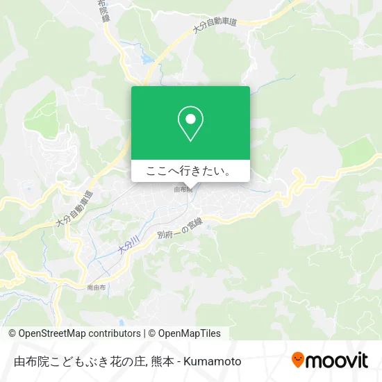 由布院こどもぶき花の庄地図