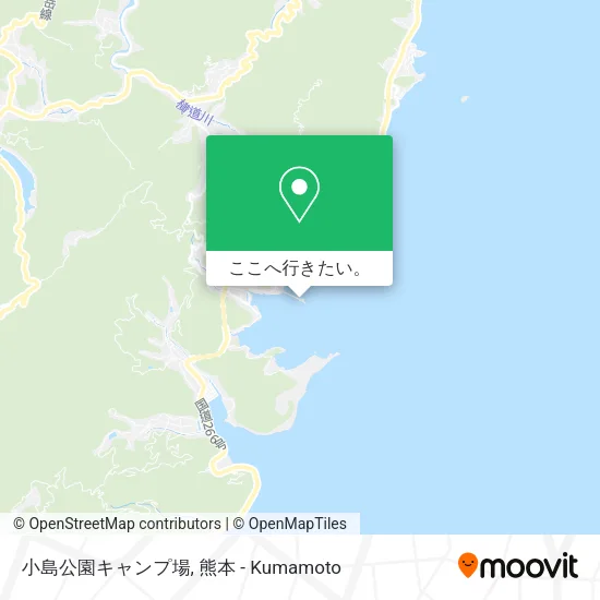 小島公園キャンプ場地図
