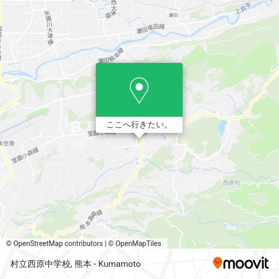 村立西原中学校地図