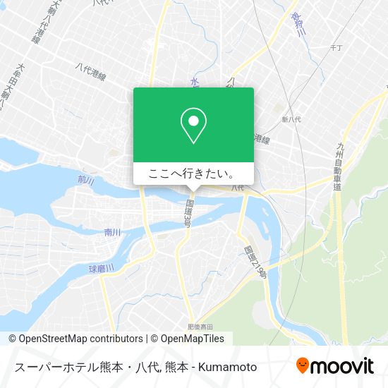 スーパーホテル熊本・八代地図
