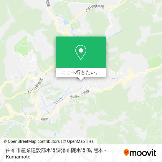 由布市産業建設部水道課湯布院水道係地図
