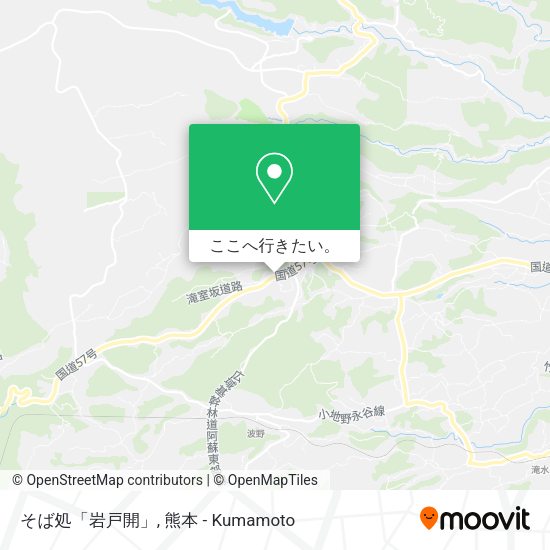 そば処「岩戸開」地図