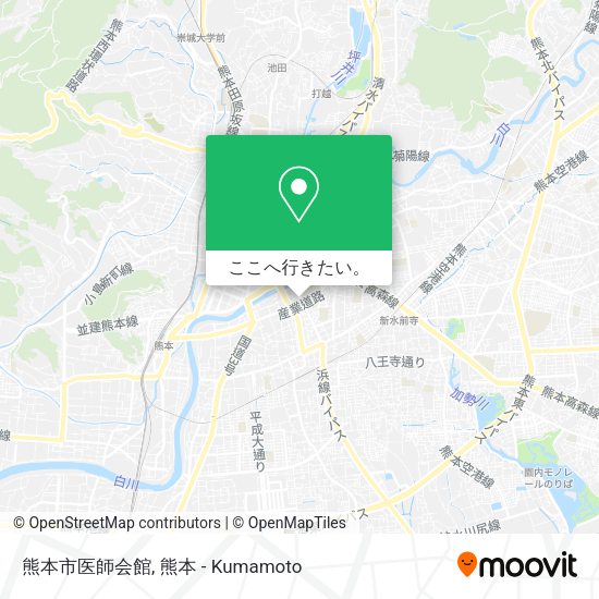 熊本市医師会館地図