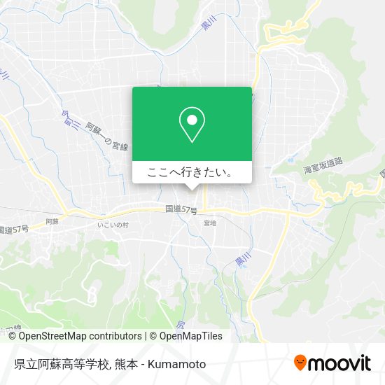 県立阿蘇高等学校地図