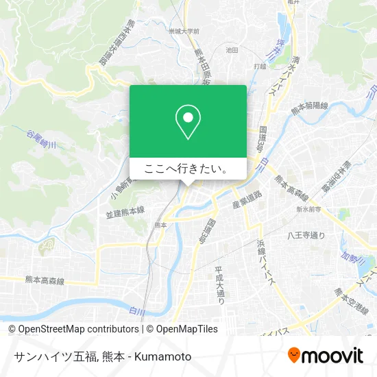 サンハイツ五福地図