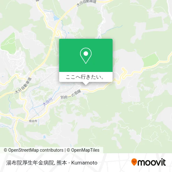 湯布院厚生年金病院地図