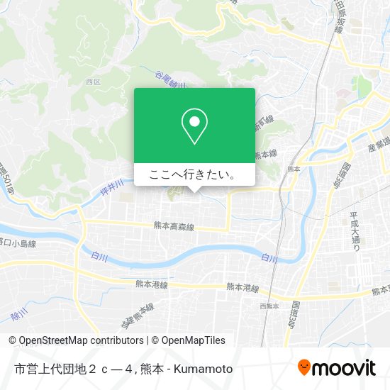 市営上代団地２ｃ―４地図