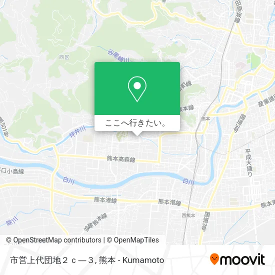 市営上代団地２ｃ―３地図
