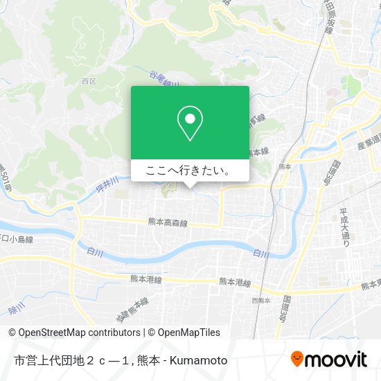市営上代団地２ｃ―１地図