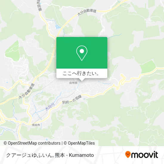 クアージュゆふいん地図