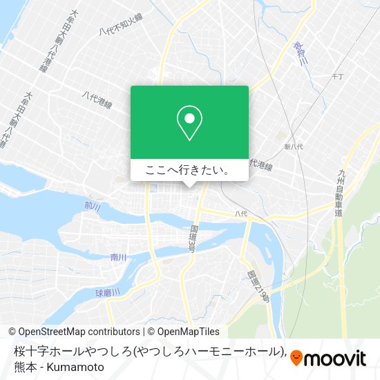 桜十字ホールやつしろ(やつしろハーモニーホール)地図