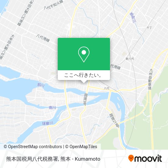 熊本国税局八代税務署地図