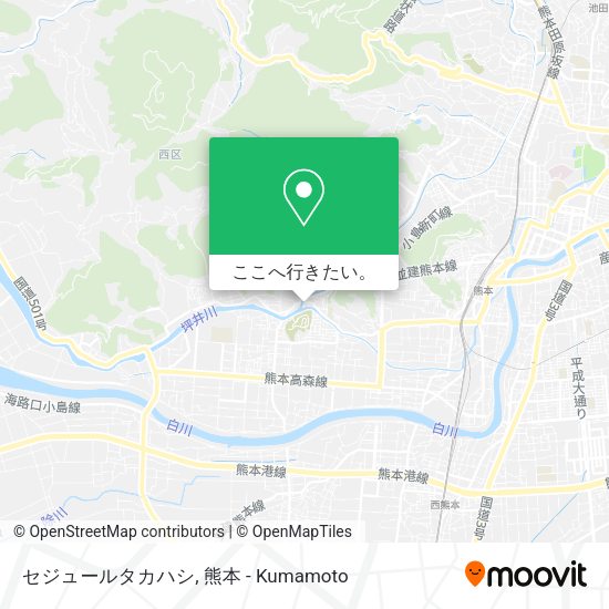 セジュールタカハシ地図