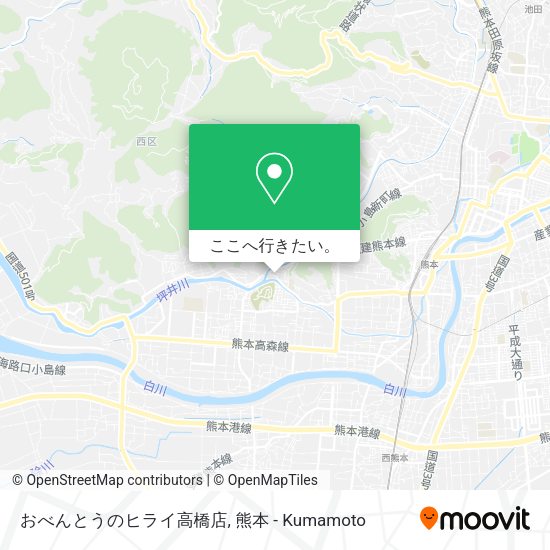 おべんとうのヒライ高橋店地図