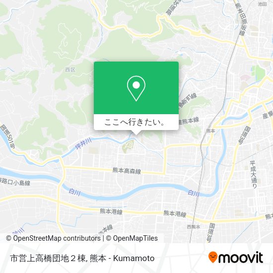 市営上高橋団地２棟地図