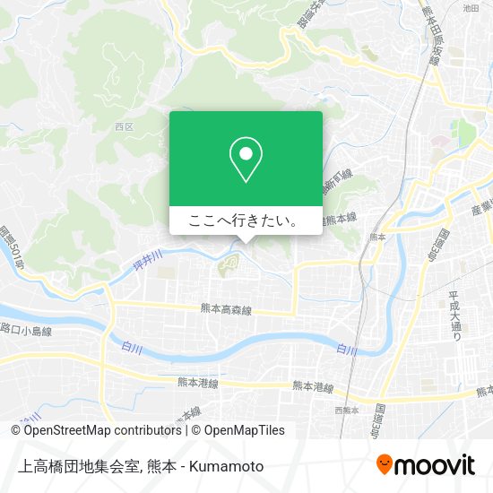 上高橋団地集会室地図
