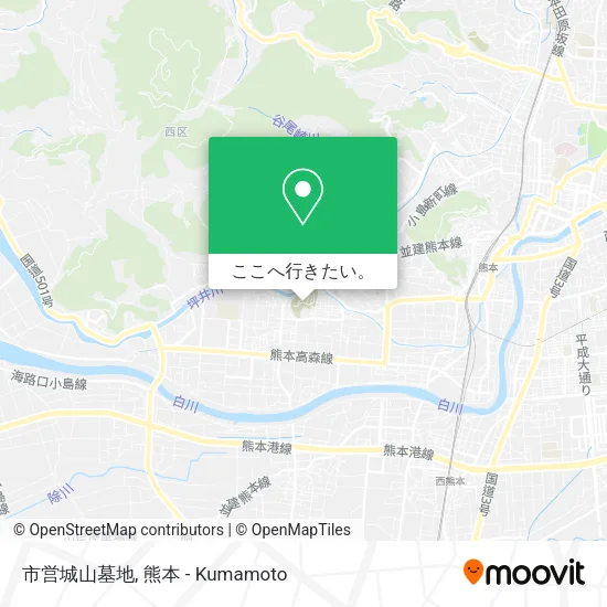 市営城山墓地地図