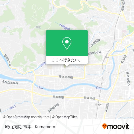 城山病院地図